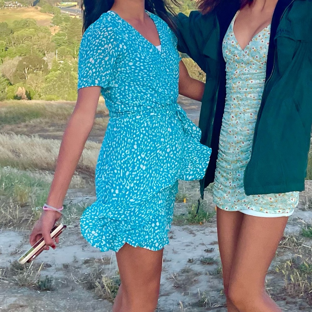 Francesca’s Blue Tie Dress